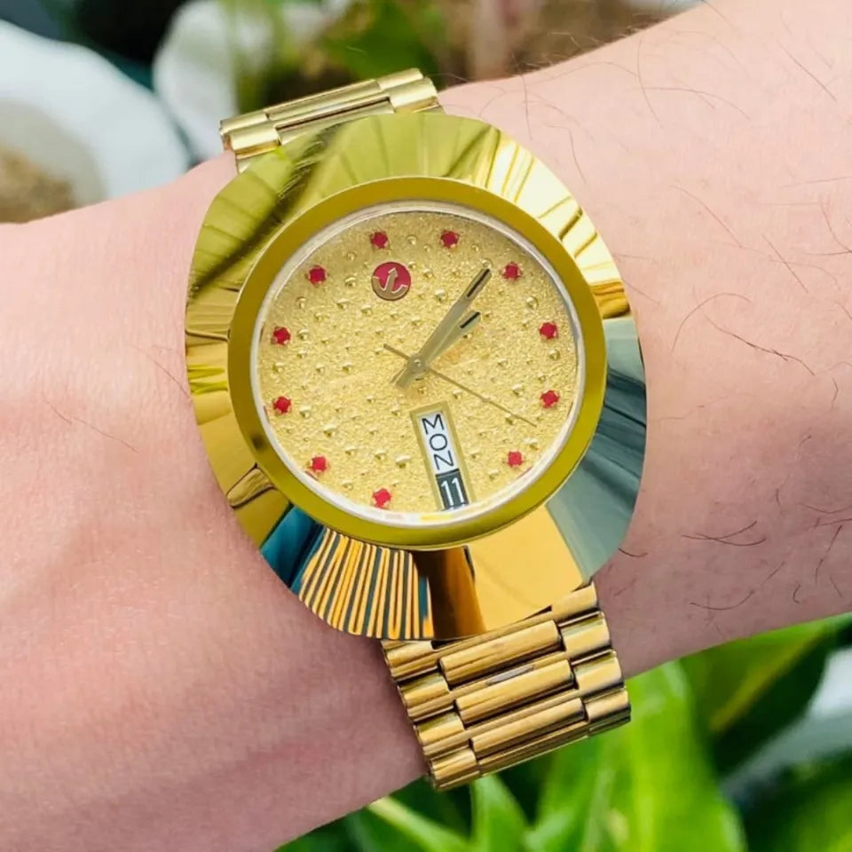 Vintage DiaStar 11 Stone Automatic Like Jubilee Watch with Date and Time for Business Men and Women