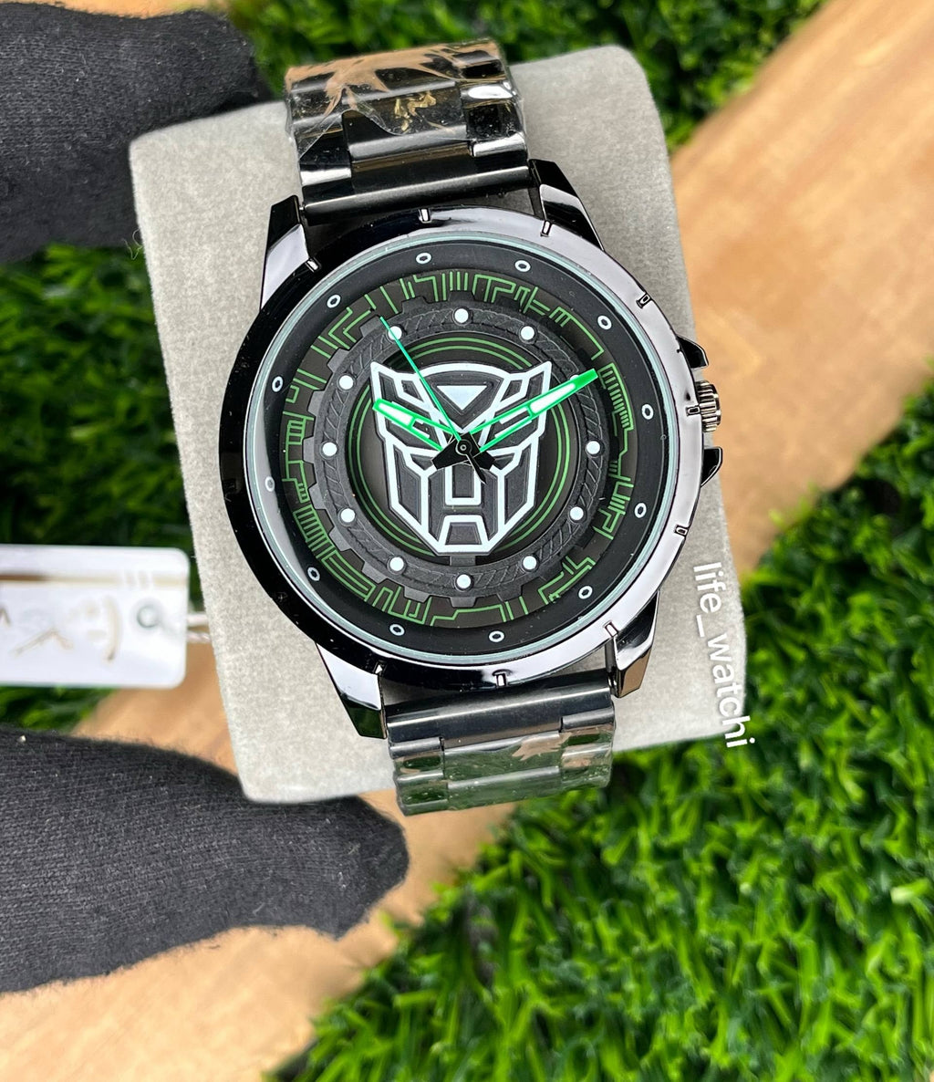 ساعت رینگی چرخشی مردانه-رینگ اسپرت سبز011     Men's rotating ring watch-Green Sport Ring011