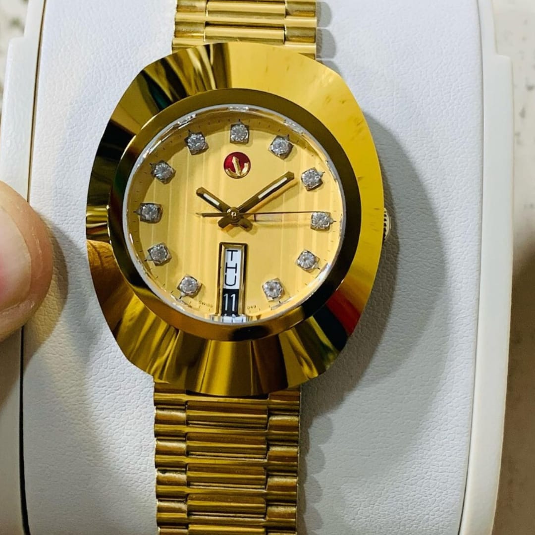 Vintage DiaStar 11 Stone Automatic Like Jubilee Watch with Date and Time for Business Men and Women